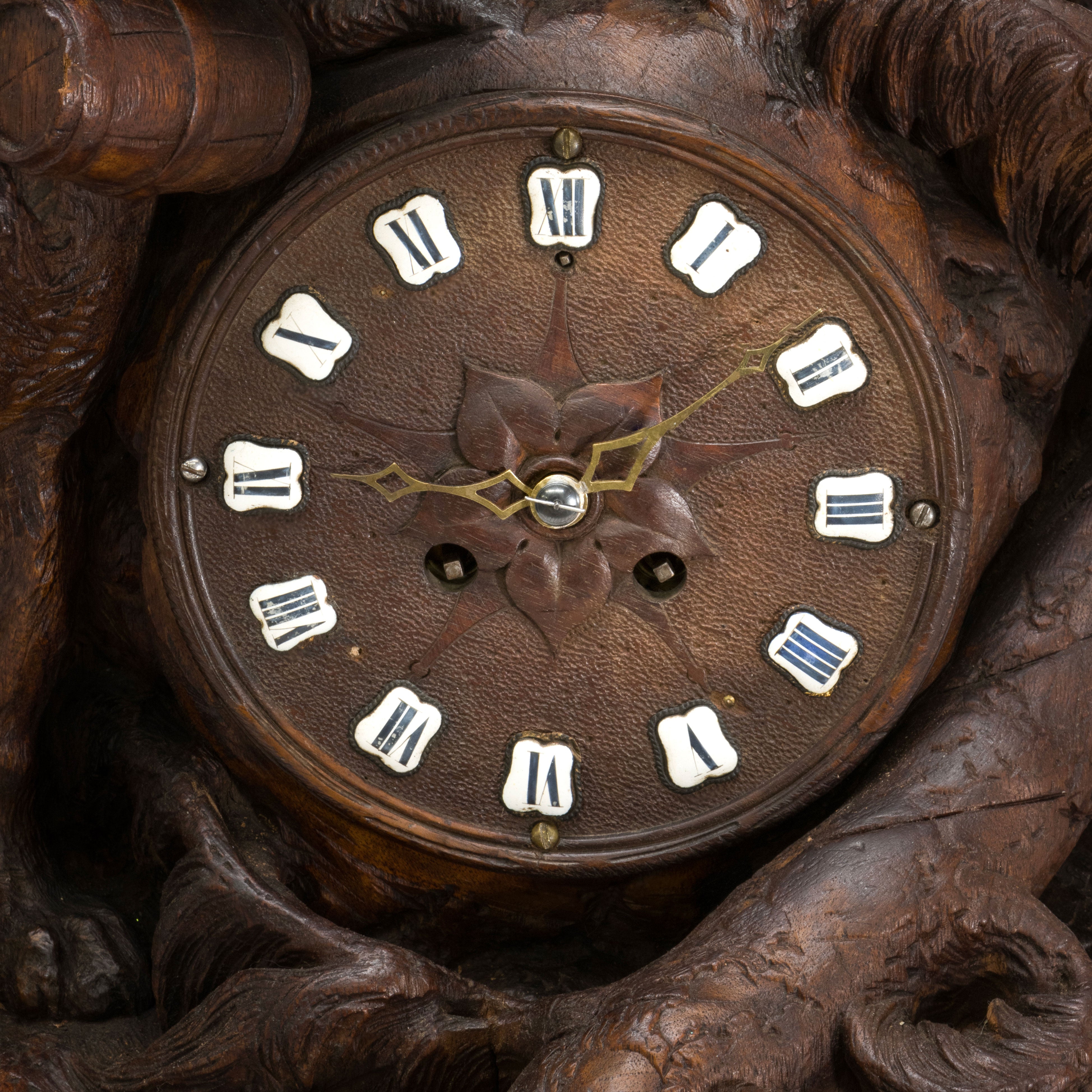St. Bernard Black Forest Mantle Clock