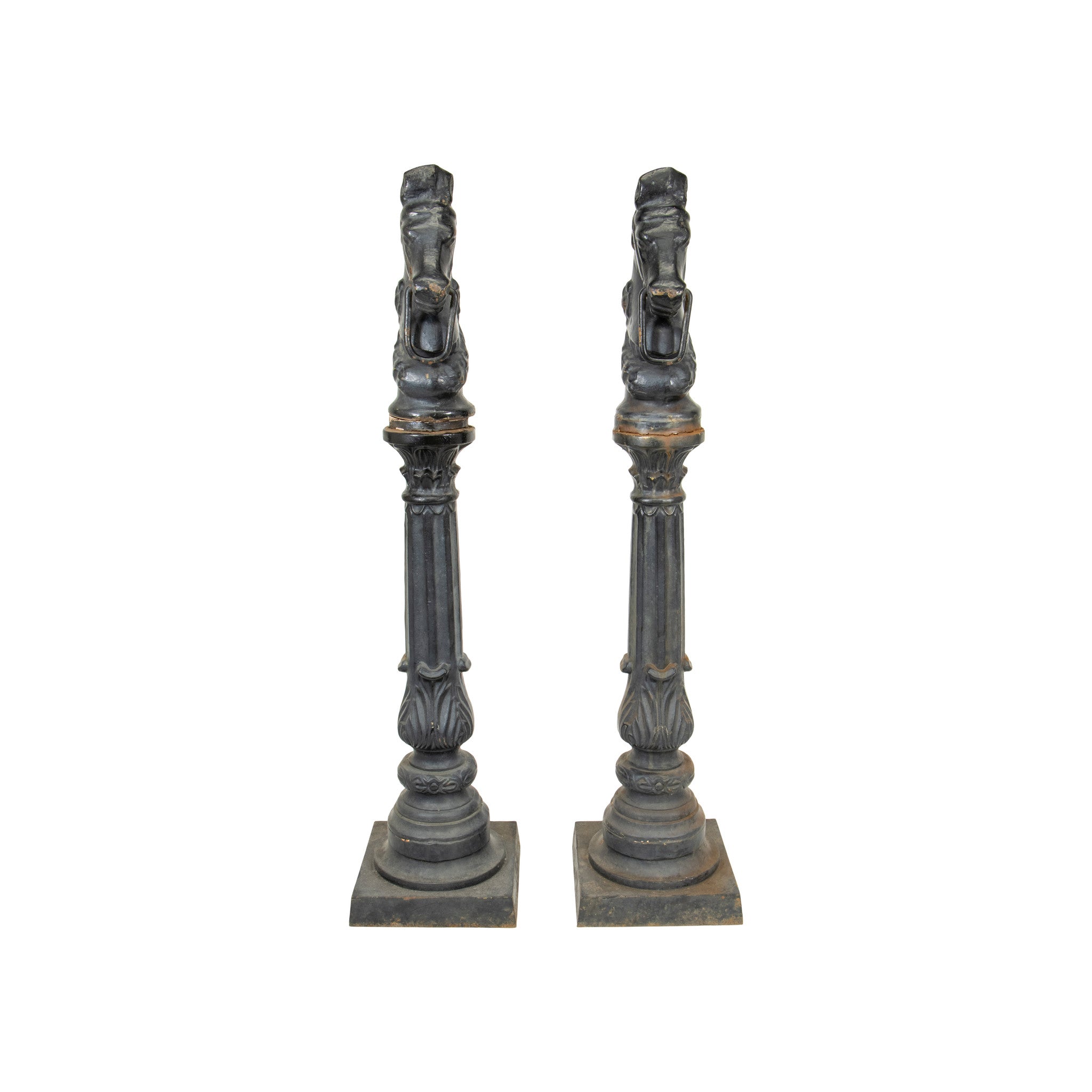Cast Iron Horsehead Hitching Posts