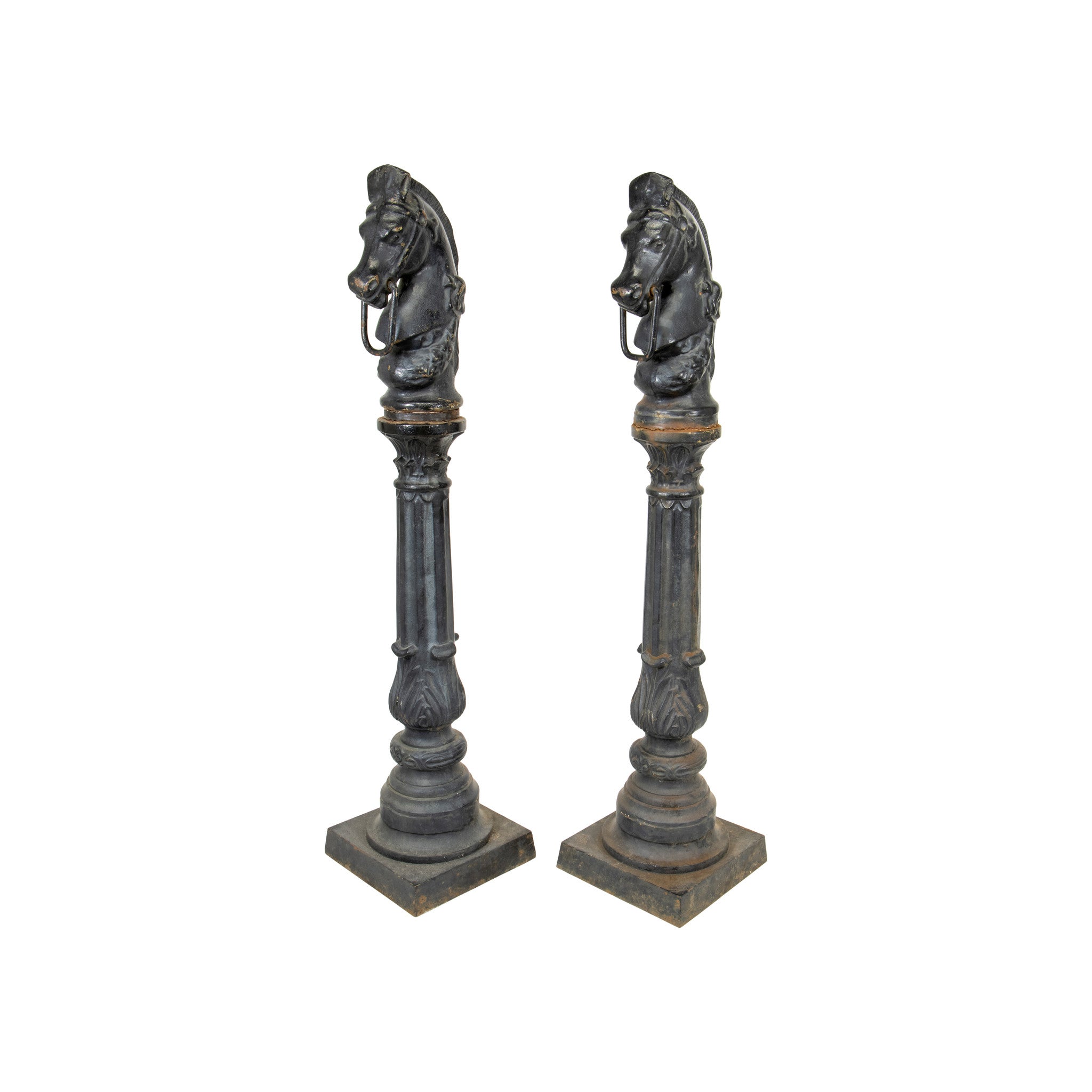 Cast Iron Horsehead Hitching Posts