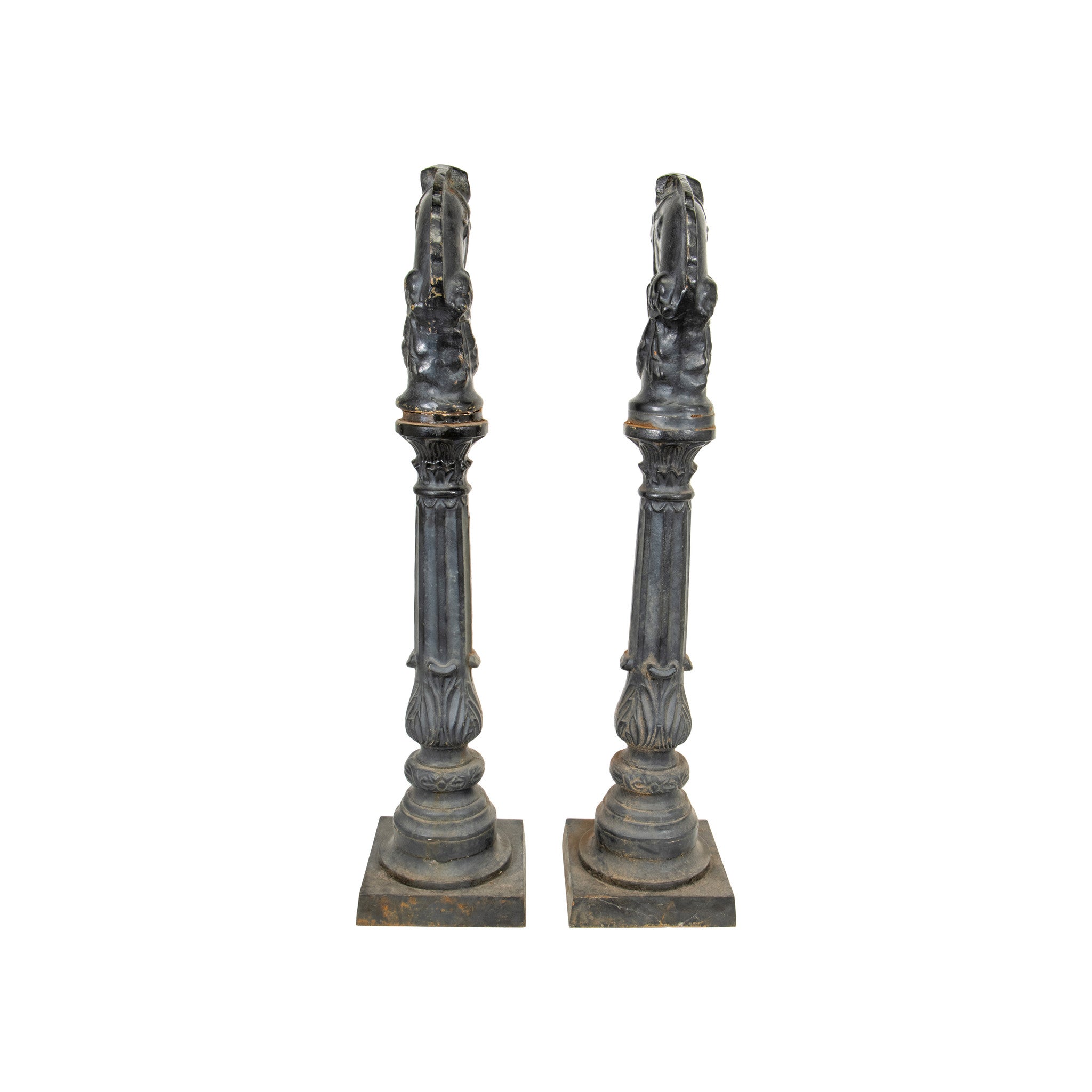 Cast Iron Horsehead Hitching Posts