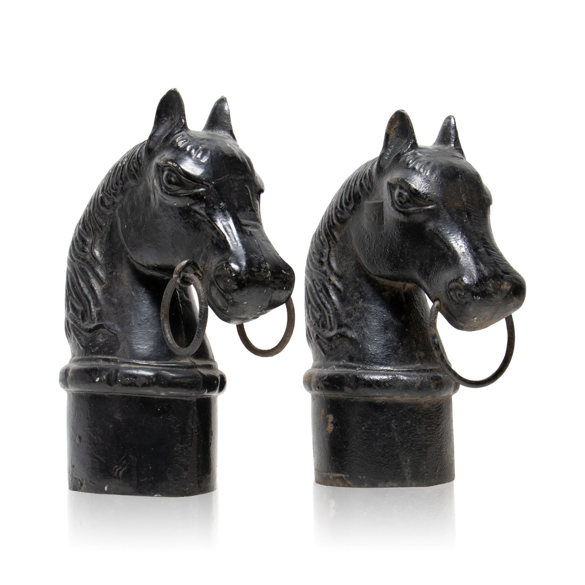 Pair Horse Head Hitching Post Tops — Cisco's Gallery