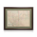 California and Nevada Map 1872, Furnishings, Decor, Map