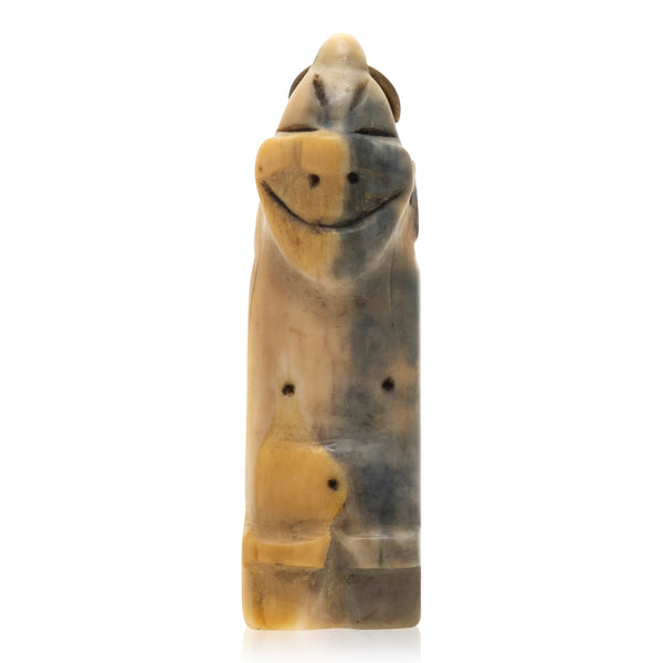 Miniature Billiken, Native, Carving, Ivory