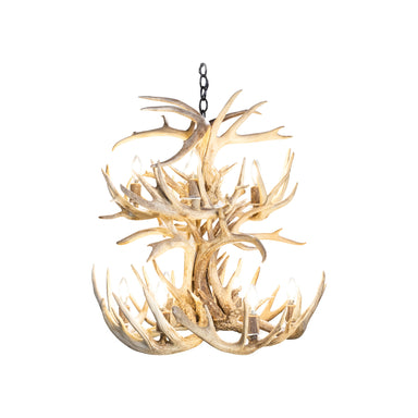 Two-Tiered Whitetail Chandelier, Furnishings, Lighting, Ceiling Light