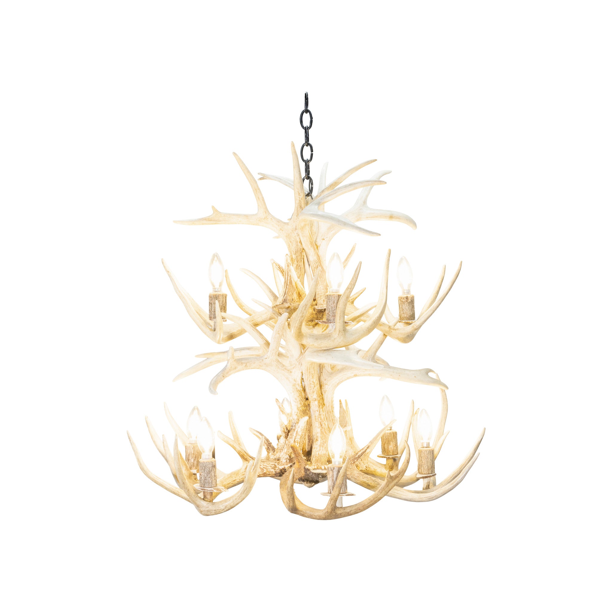 Two-Tier Whitetail Chandelier