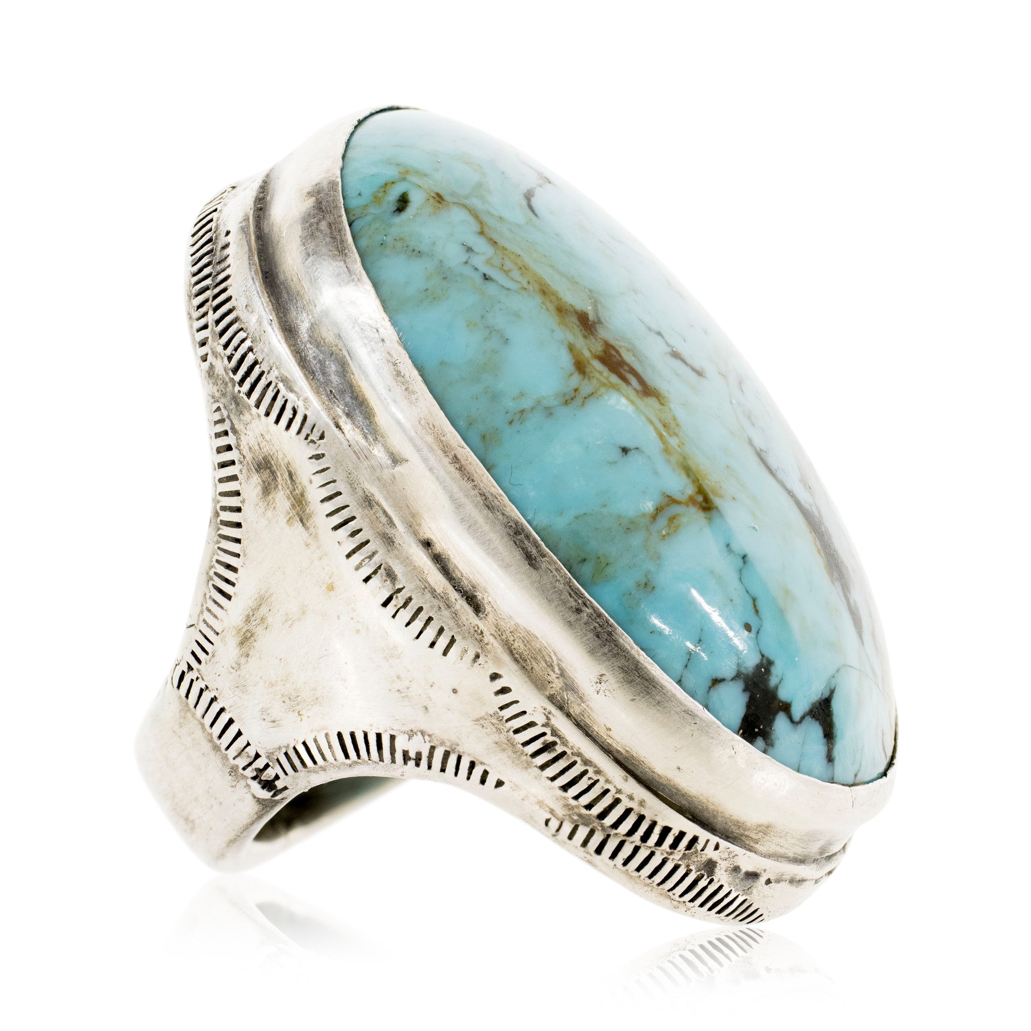 Large Turquoise Ring, Jewelry, Ring, Native