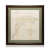 Map of Military Reconnaissance Fort Taylor to Coeur d'Alene Mission, Washington Territory, Furnishings, Decor, Map