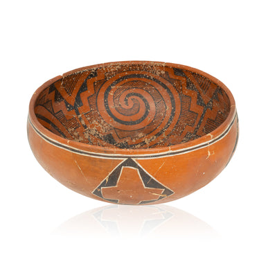 St Johns Polychrome Pottery Bowl, Native, Pottery, Prehistoric