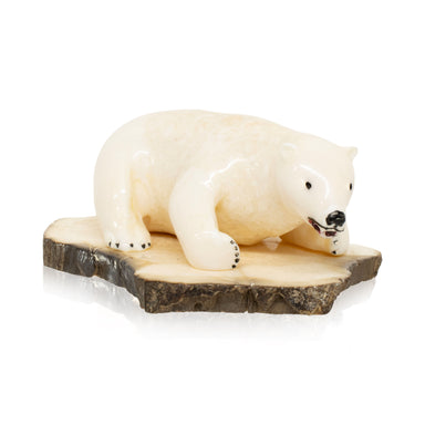 Inuit Walrus Ivory Polar Bear, Native, Carving, Ivory