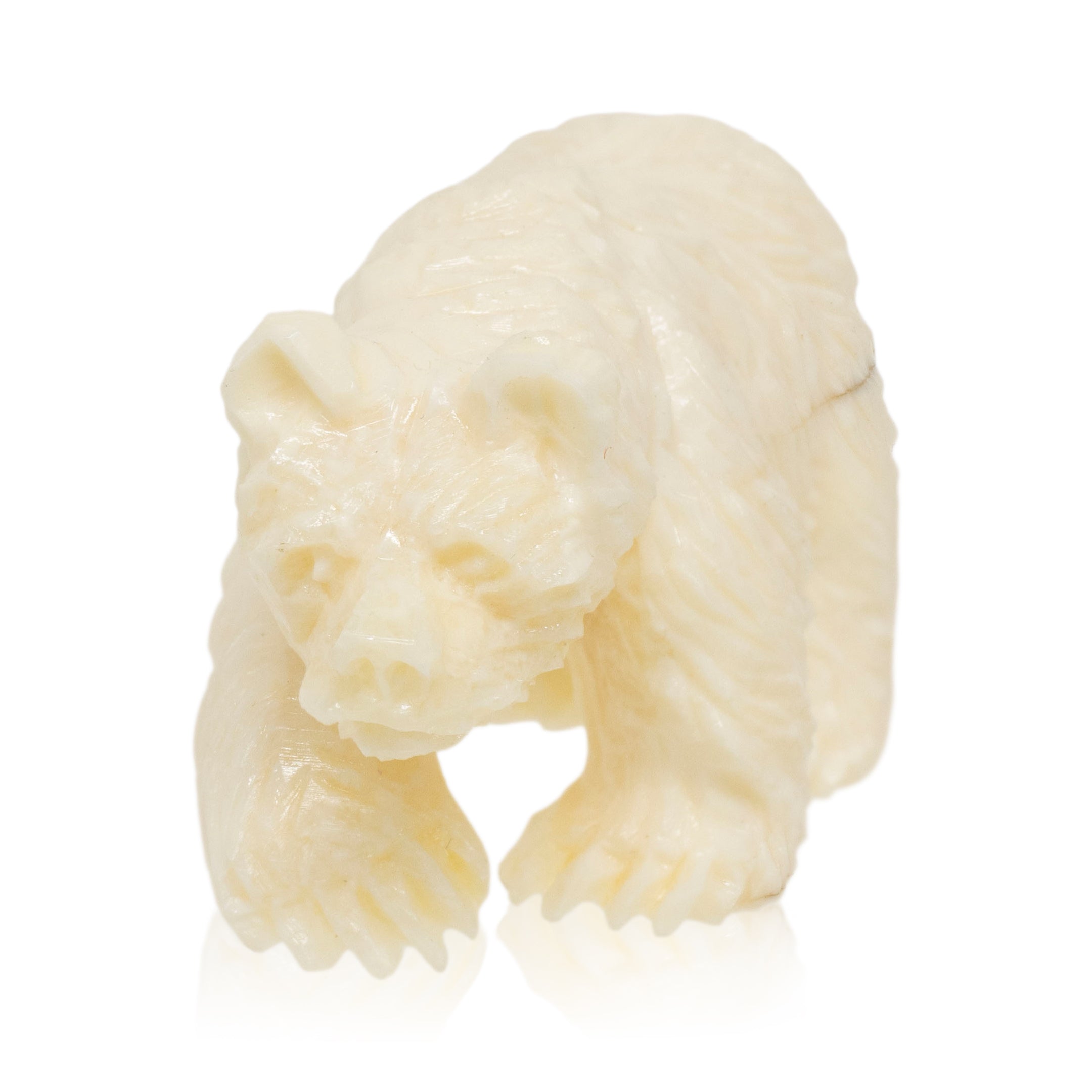 Inuit Walrus Ivory Polar Bear, Native, Carving, Ivory