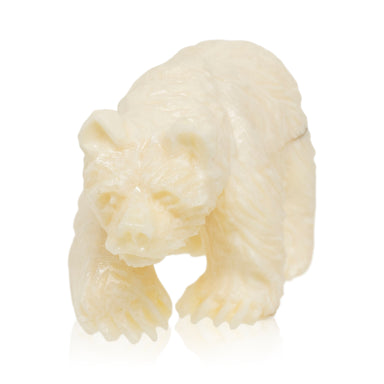 Inuit Walrus Ivory Polar Bear, Native, Carving, Ivory