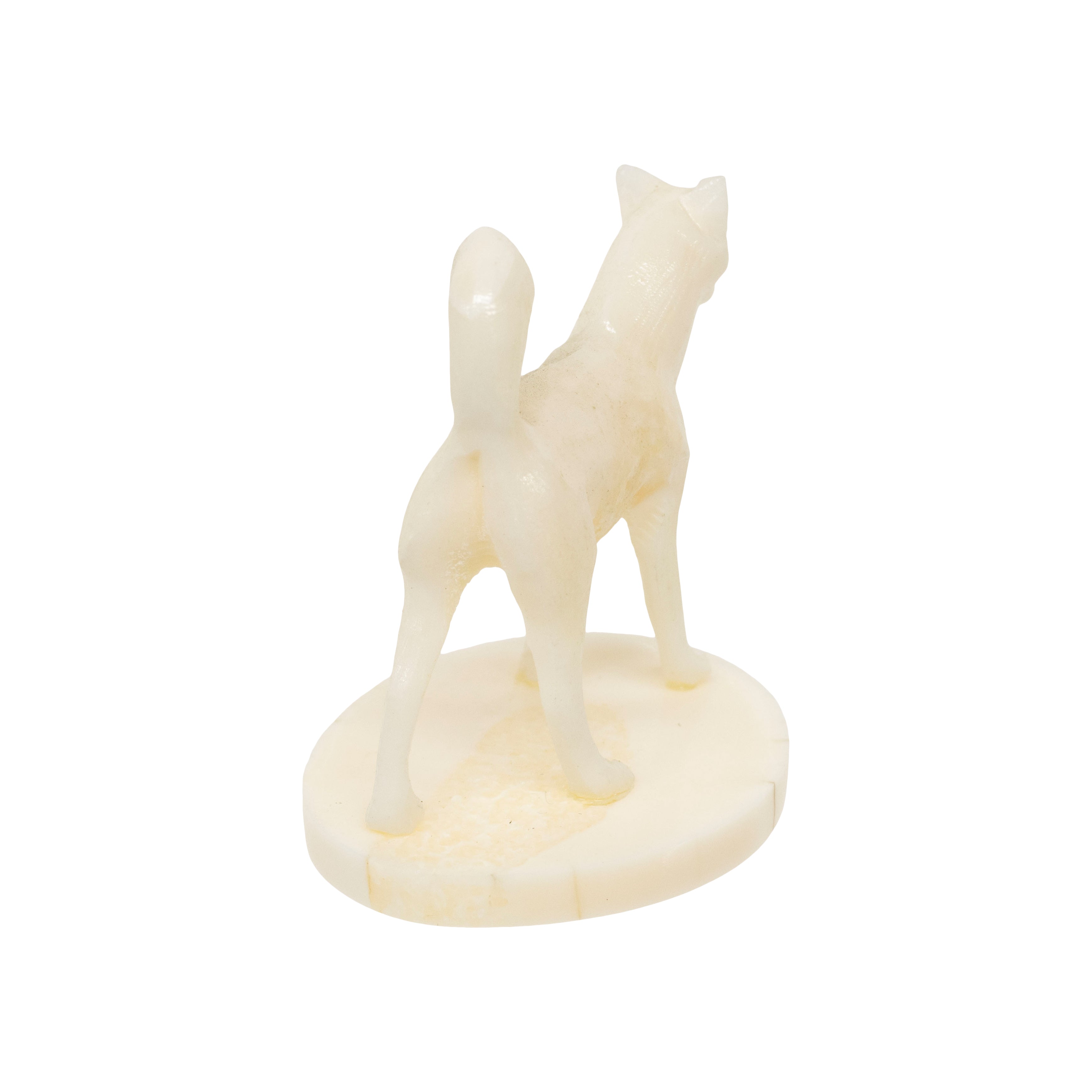 Miniature Inuit Walrus Ivory Husky