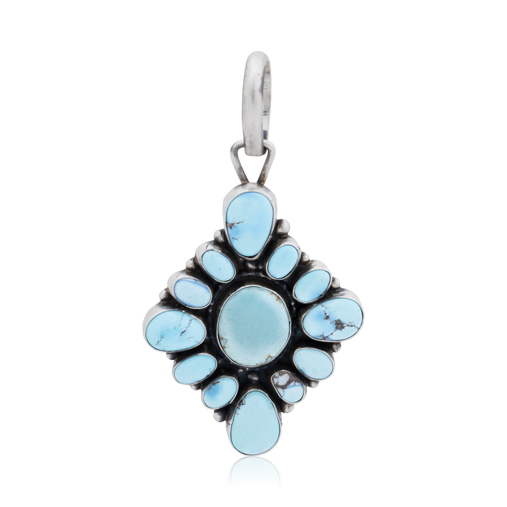 Navajo Golden Hill Turquoise Pendant — Cisco's Gallery