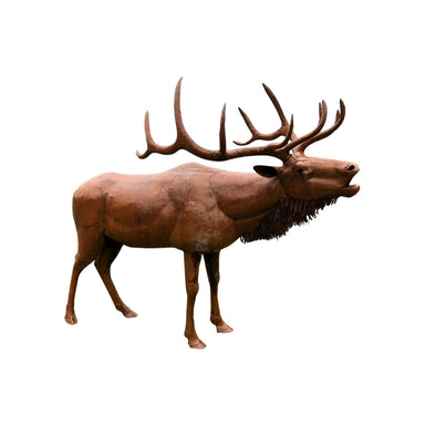 Life Size Bronze Elk Sculpture, Fine Art, Bronze, Decorative