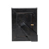 Medium Brown and Black Leather Tabletop Picture Frame - The Artisan