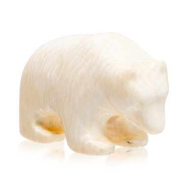 Miniature Walrus Ivory Polar Bear, Native, Carving, Ivory