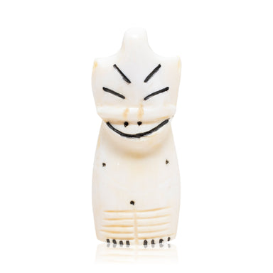 Inuit Walrus Ivory Billiken, Native, Carving, Ivory