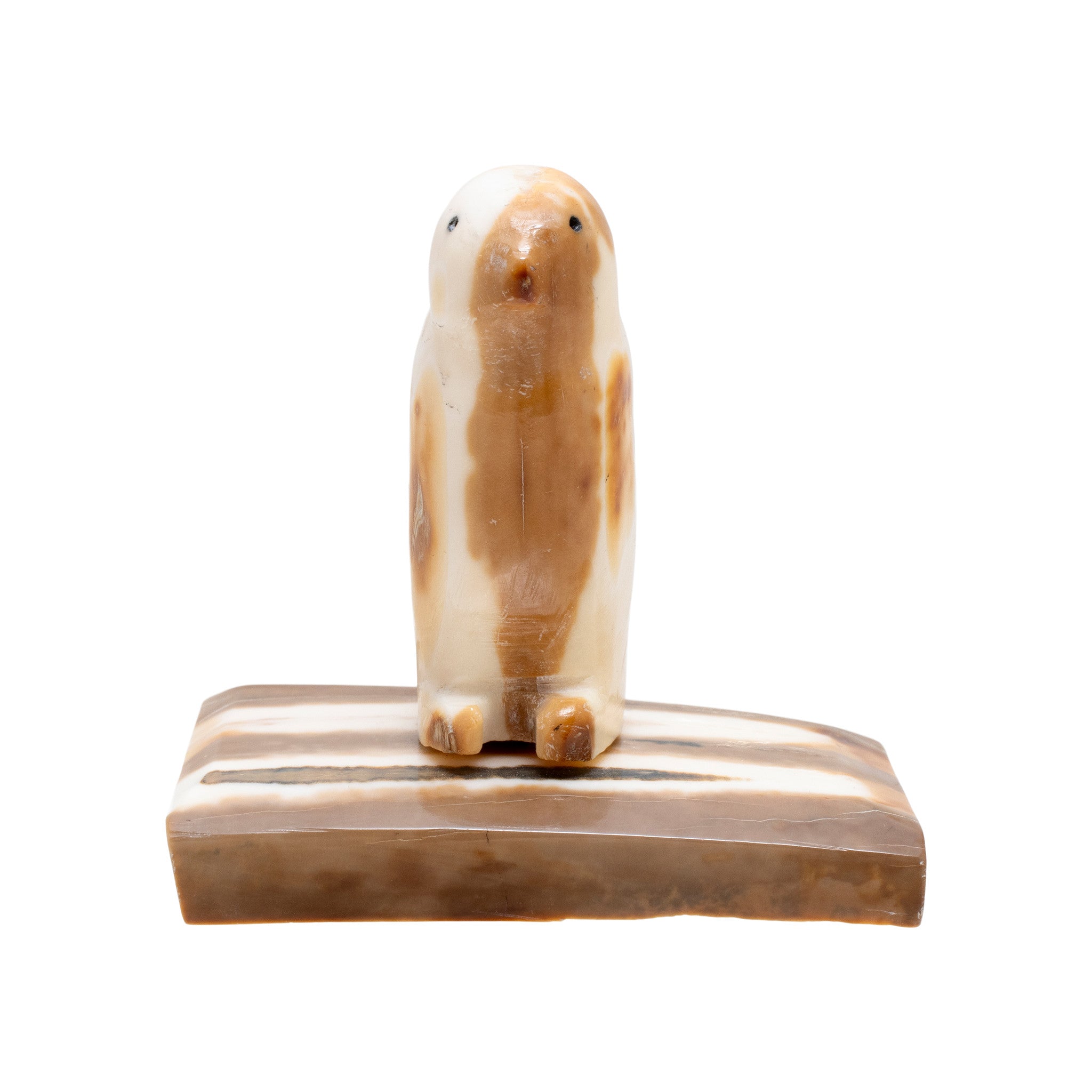 Inuit Fossilized Ivory Owl