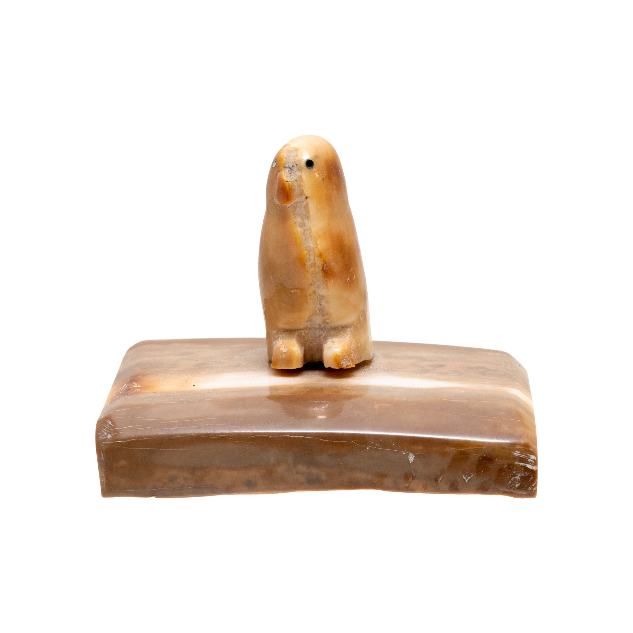 Inuit Fossilized Ivory Owl