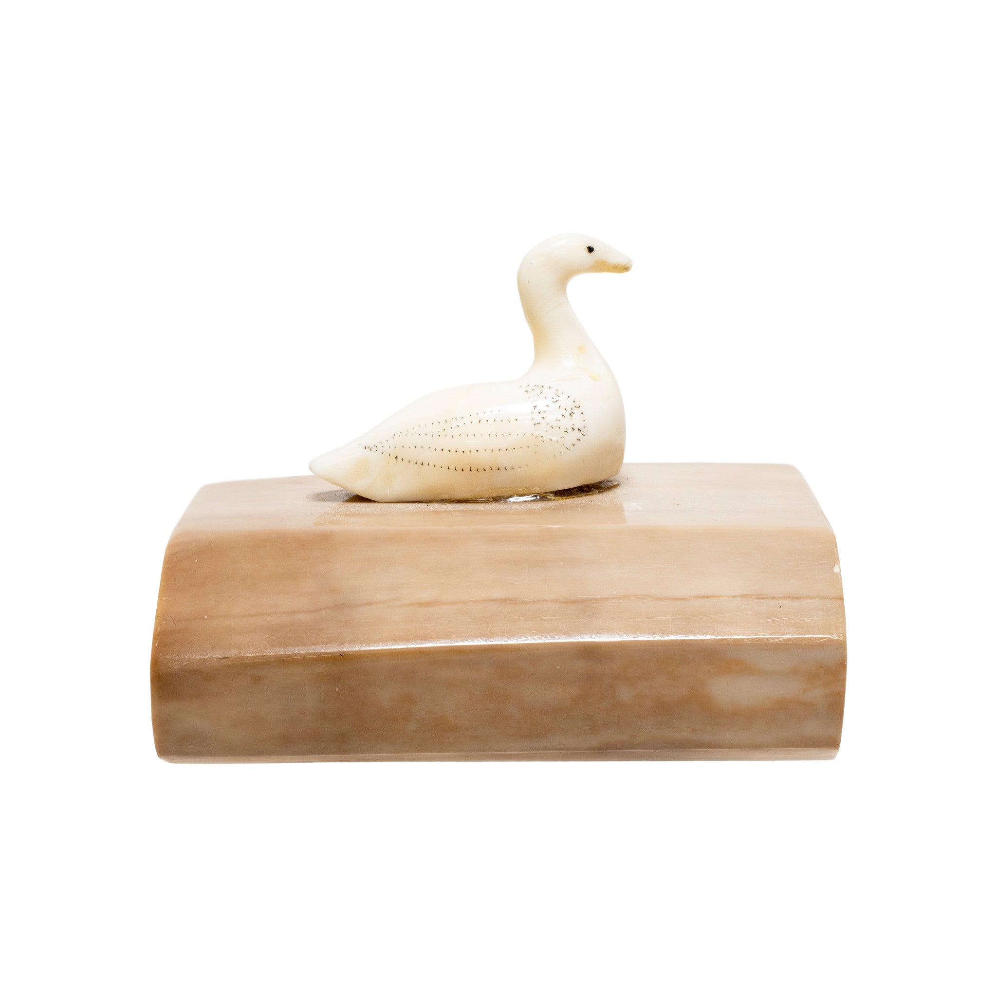 Inuit Fossilized Ivory Goose