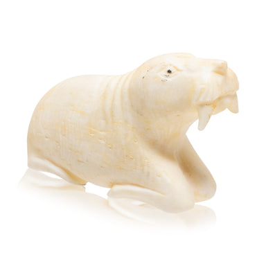 Miniature Inuit Walrus Ivory Sea Lion, Native, Carving, Ivory