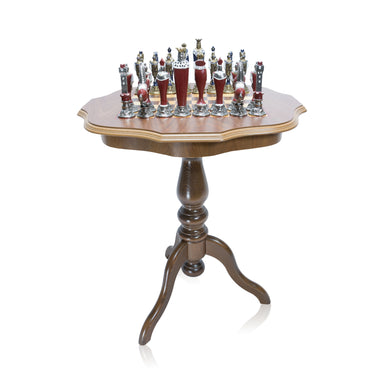 Italian Chess Set and Table, Furnishings, Furniture, Table
