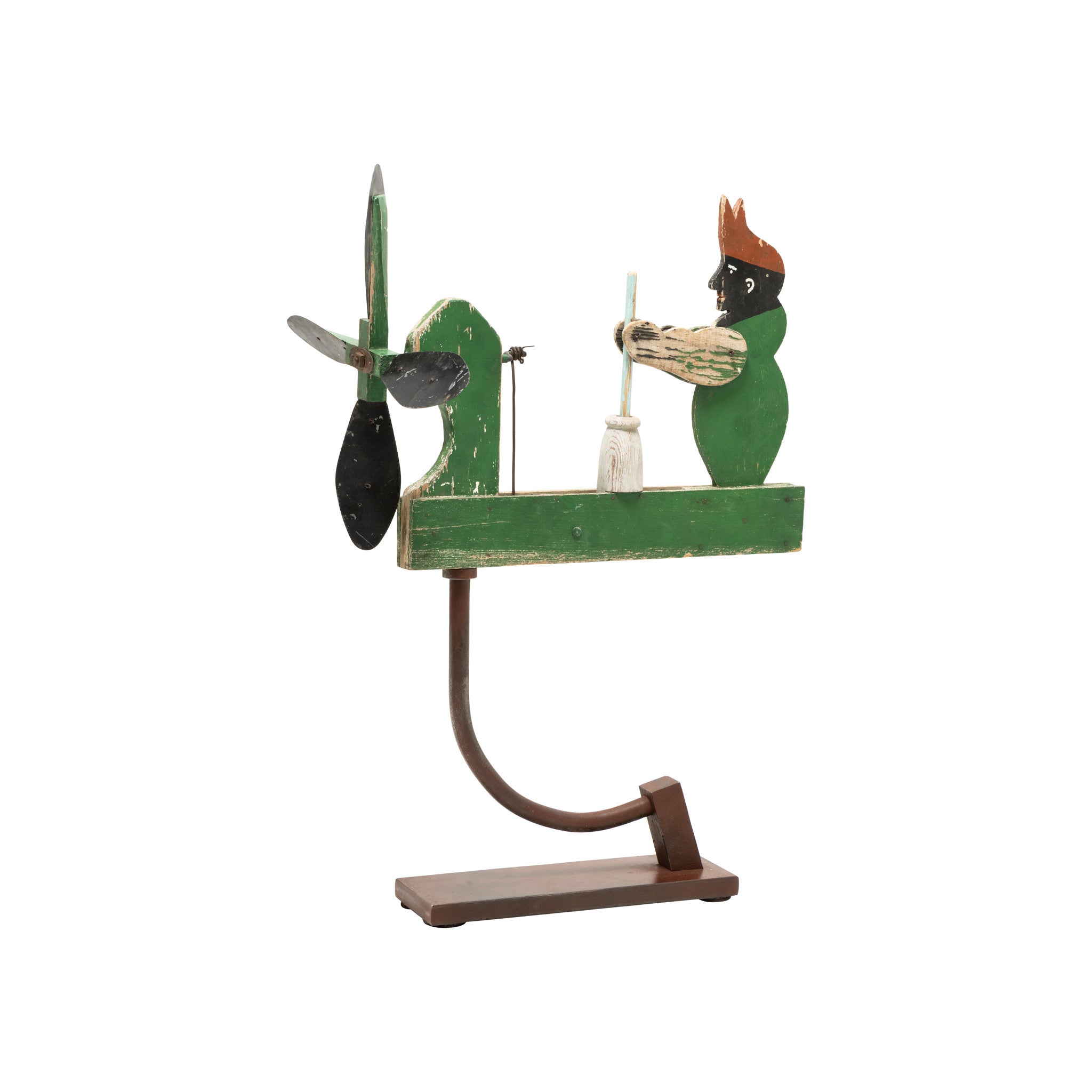 Whirligig with Butter Churner Figure
