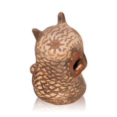 Folky Zuni Pottery Owl, Native, Pottery, Historic