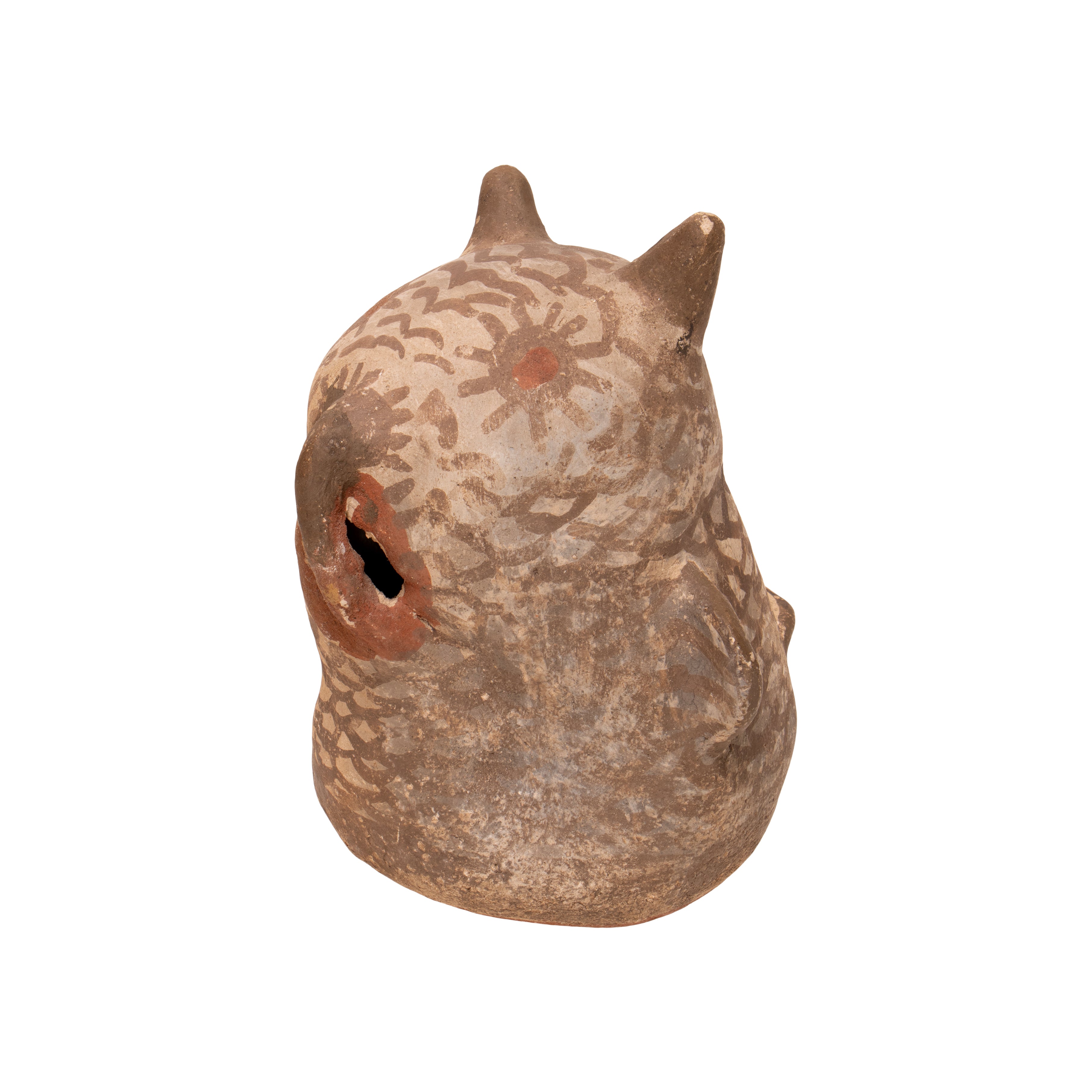 Folky Zuni Pottery Owl