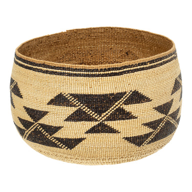 Hupa/Yurok Basket, Native, Basketry, Vertical