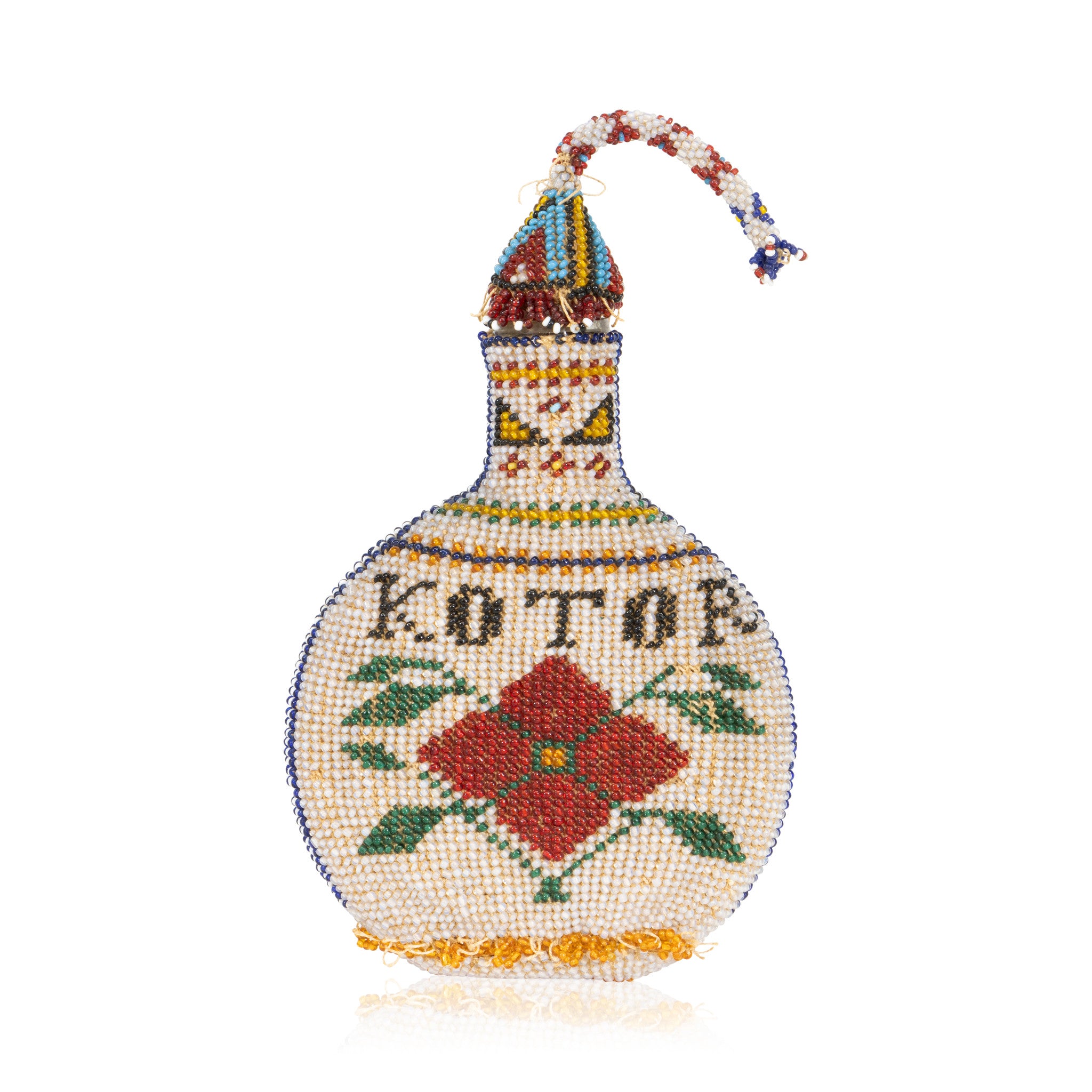 Beaded Lidded Bottle, Furnishings, Decor, Other