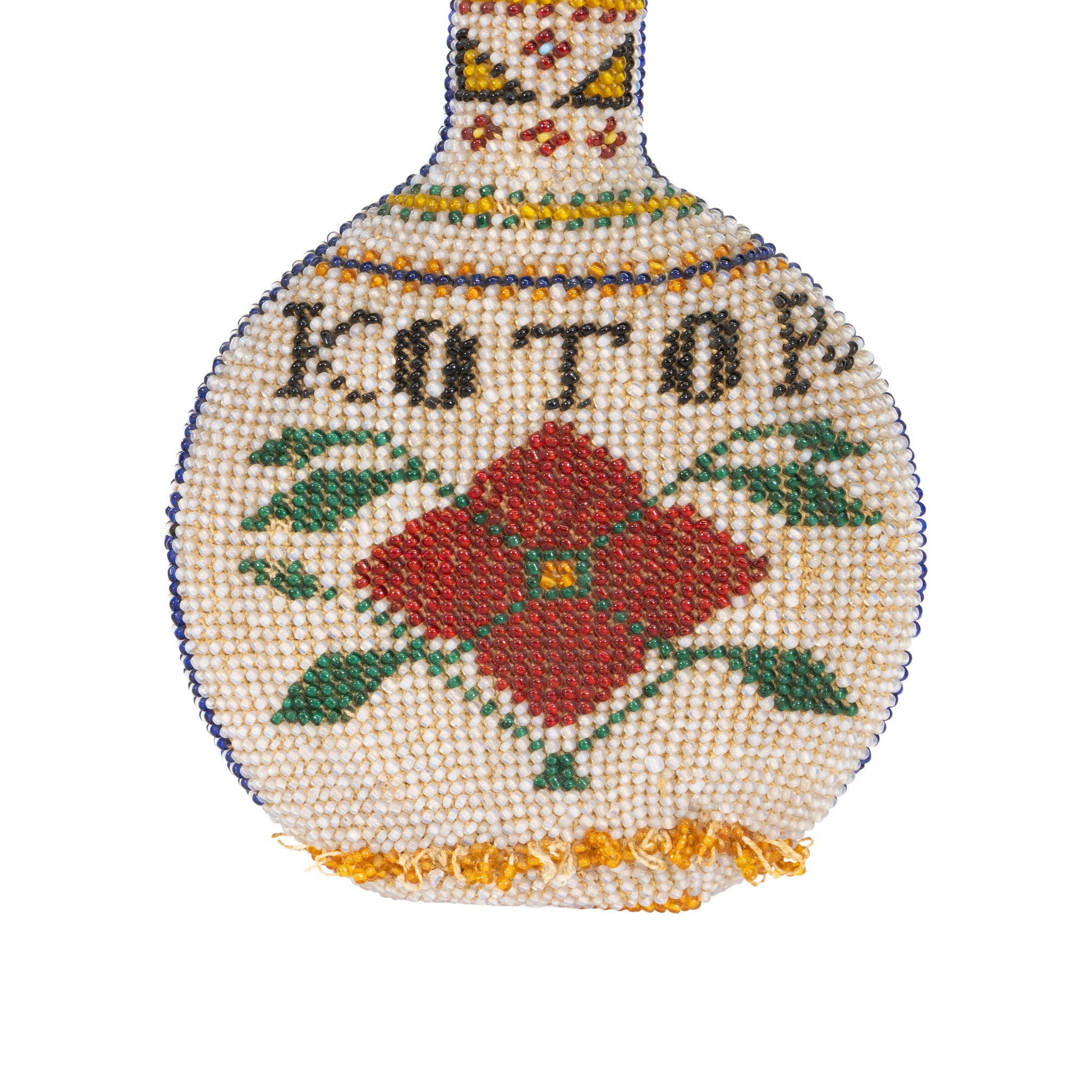 Beaded Lidded Bottle