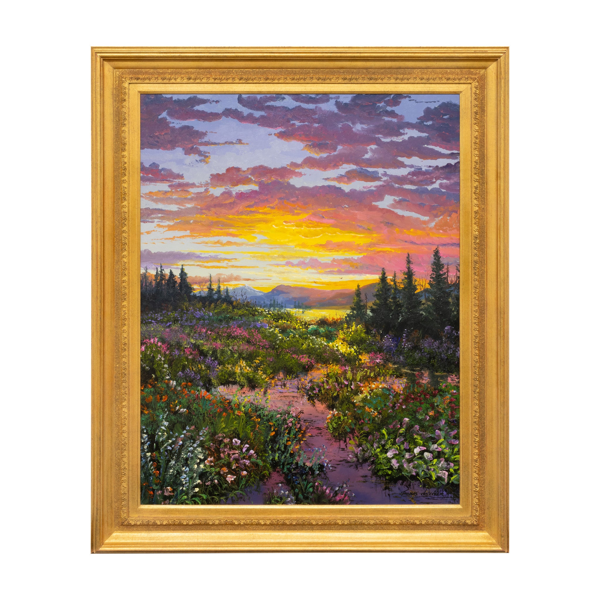 Sunset and Reflections by Thomas deDecker