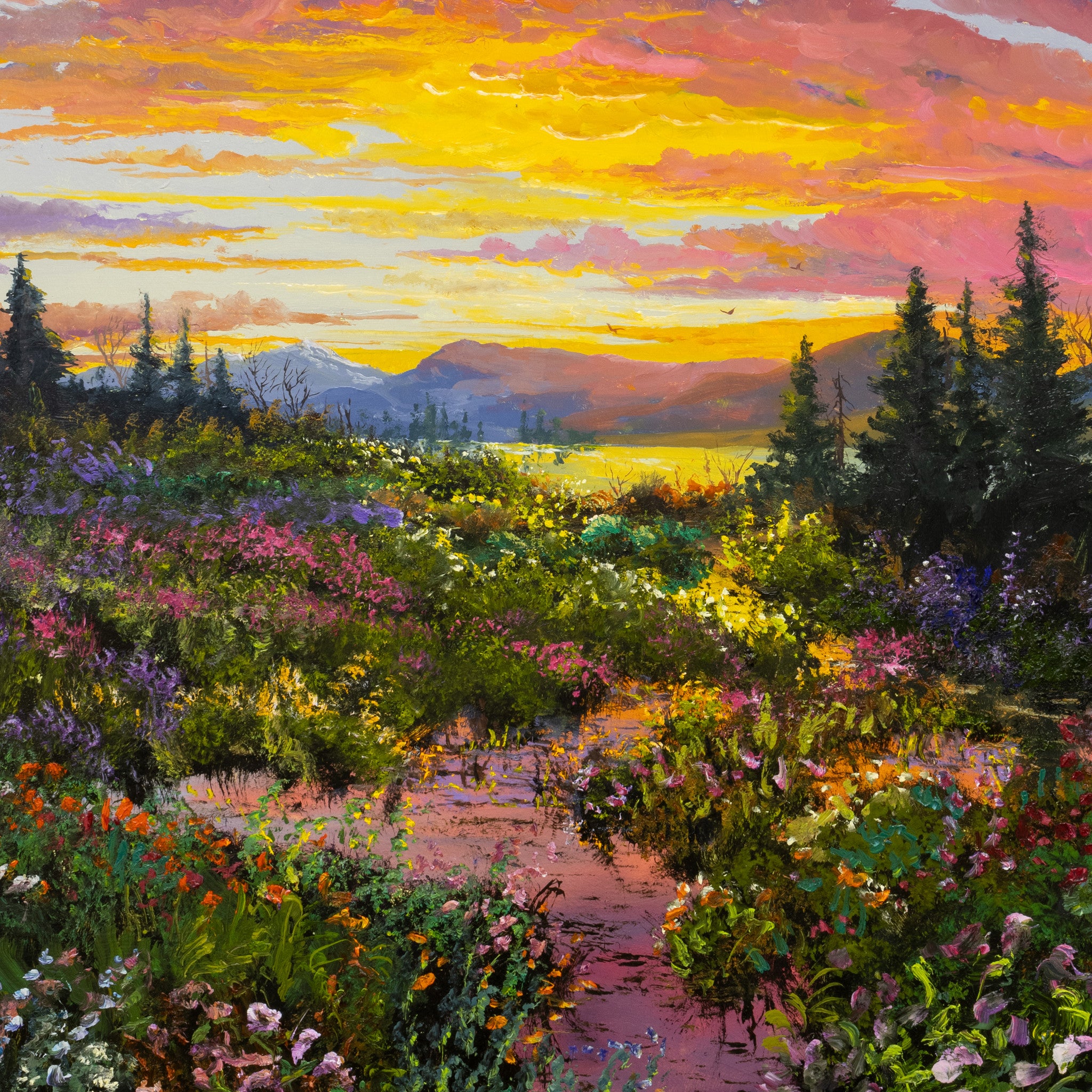 Sunset and Reflections by Thomas deDecker