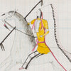 Roan Eagle, Wanbli Hito Warrior Ledger Drawing
