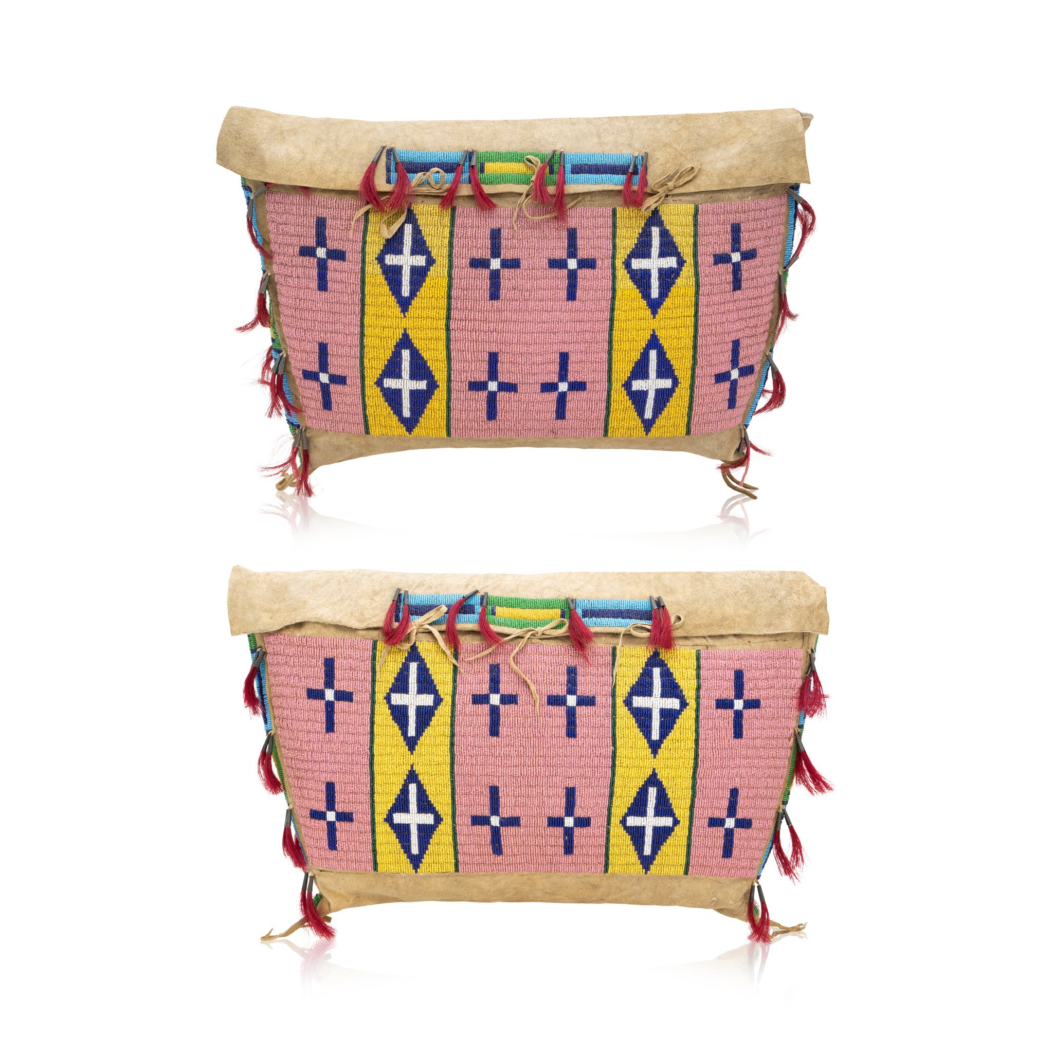 Pair Sioux Teepee Bags, Native, Bag, Teepee Bag
