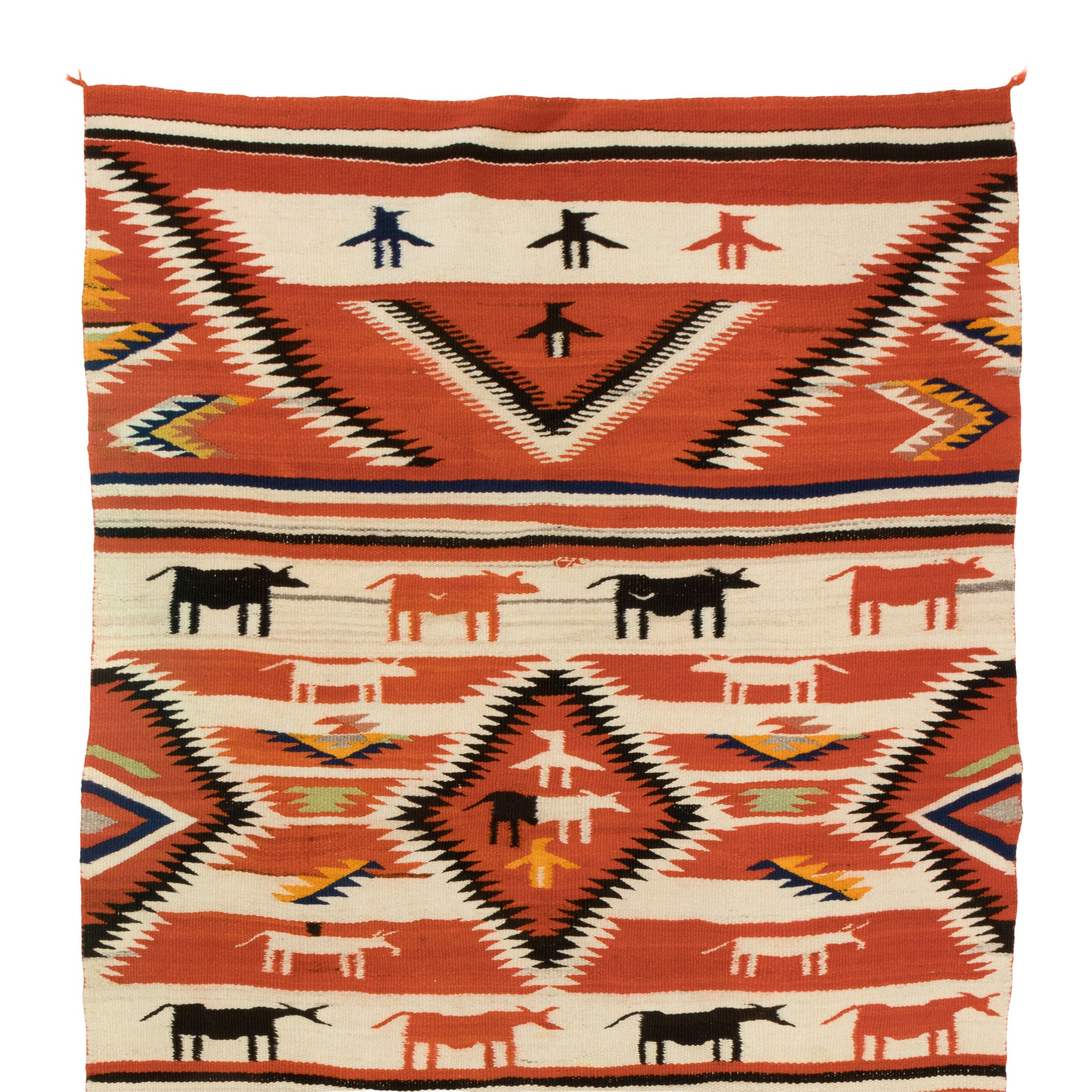 Navajo Cow Pictorial Weaving