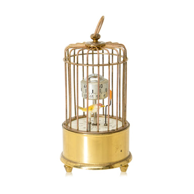 German Mechanical Renco Birdcage Clock, Furnishings, Decor, Other