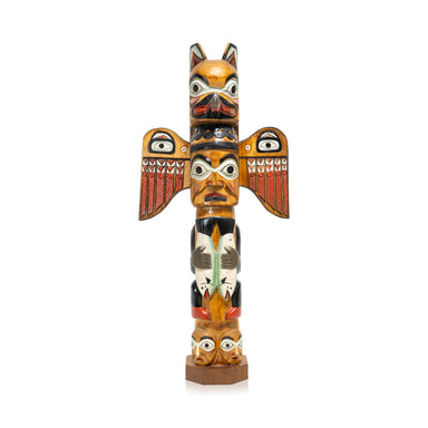 Alaskan Totem, Native, Carving, Totem Pole