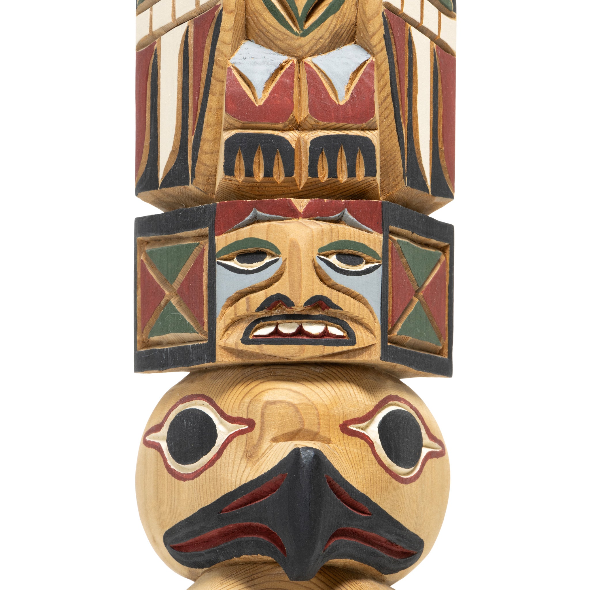 Shief Shakes Raven Totem by Larry Rudick