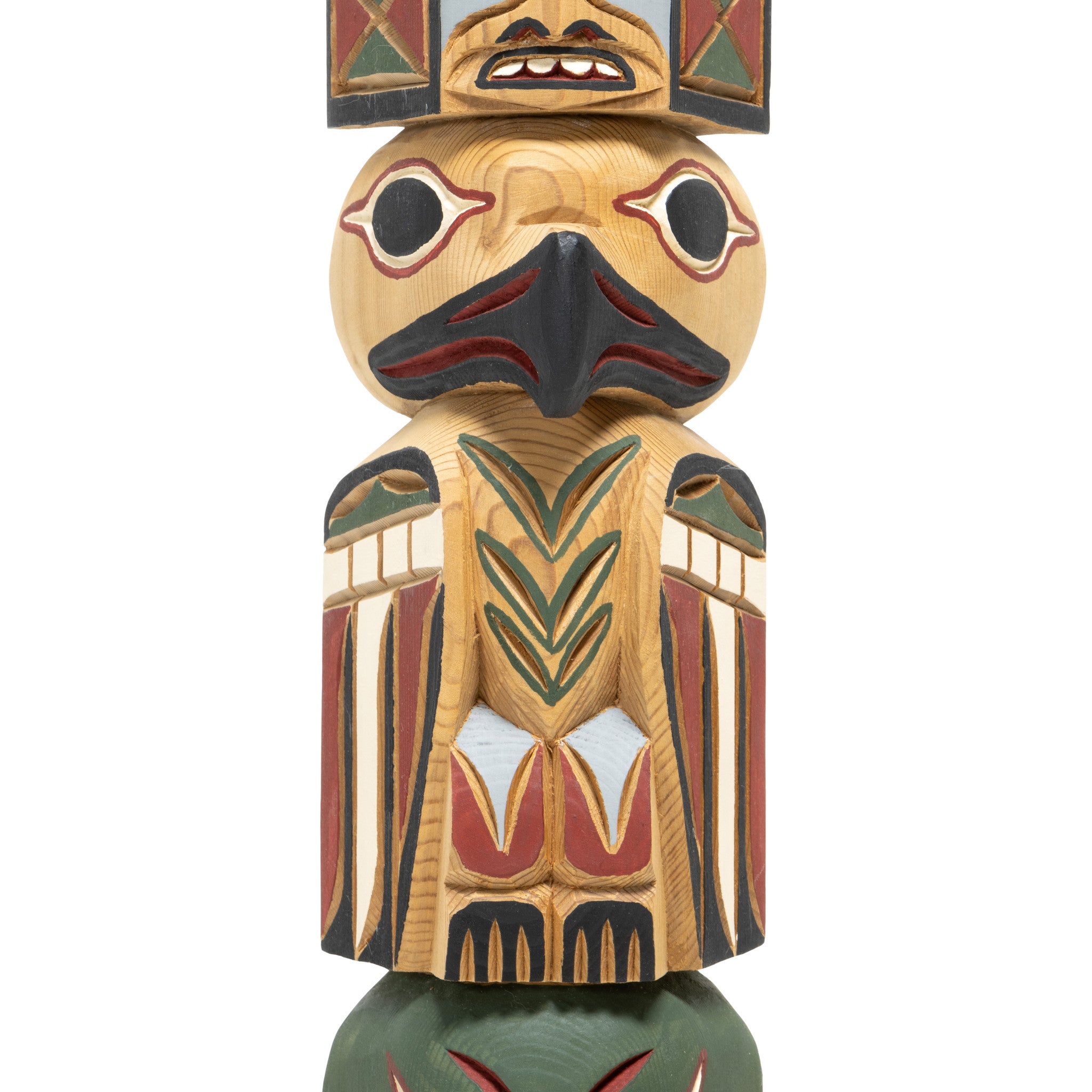 Shief Shakes Raven Totem by Larry Rudick