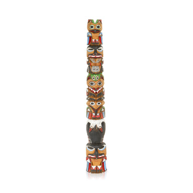 Nootka Totem Pole by Rick Williams, Native, Carving, Totem Pole
