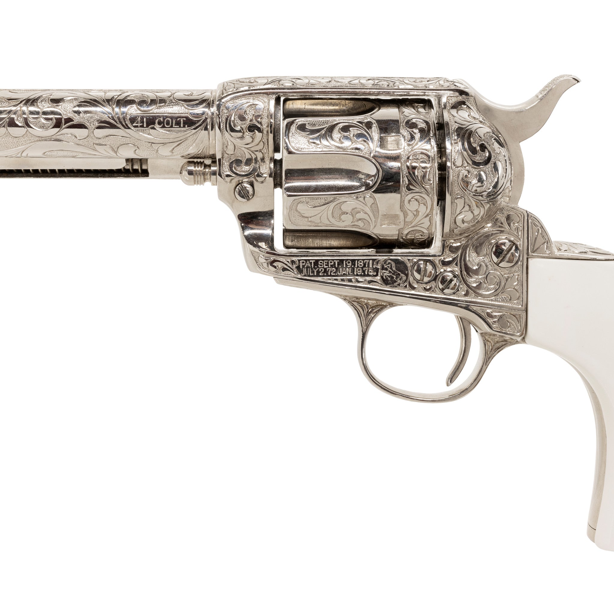Engraved Colt Single Action Army Revolver