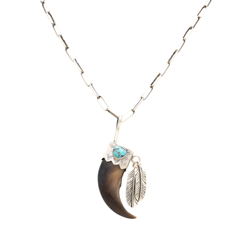 ネックレス・ペンダント Bear's two-claw necklace Bear Claw Guardian Necklace