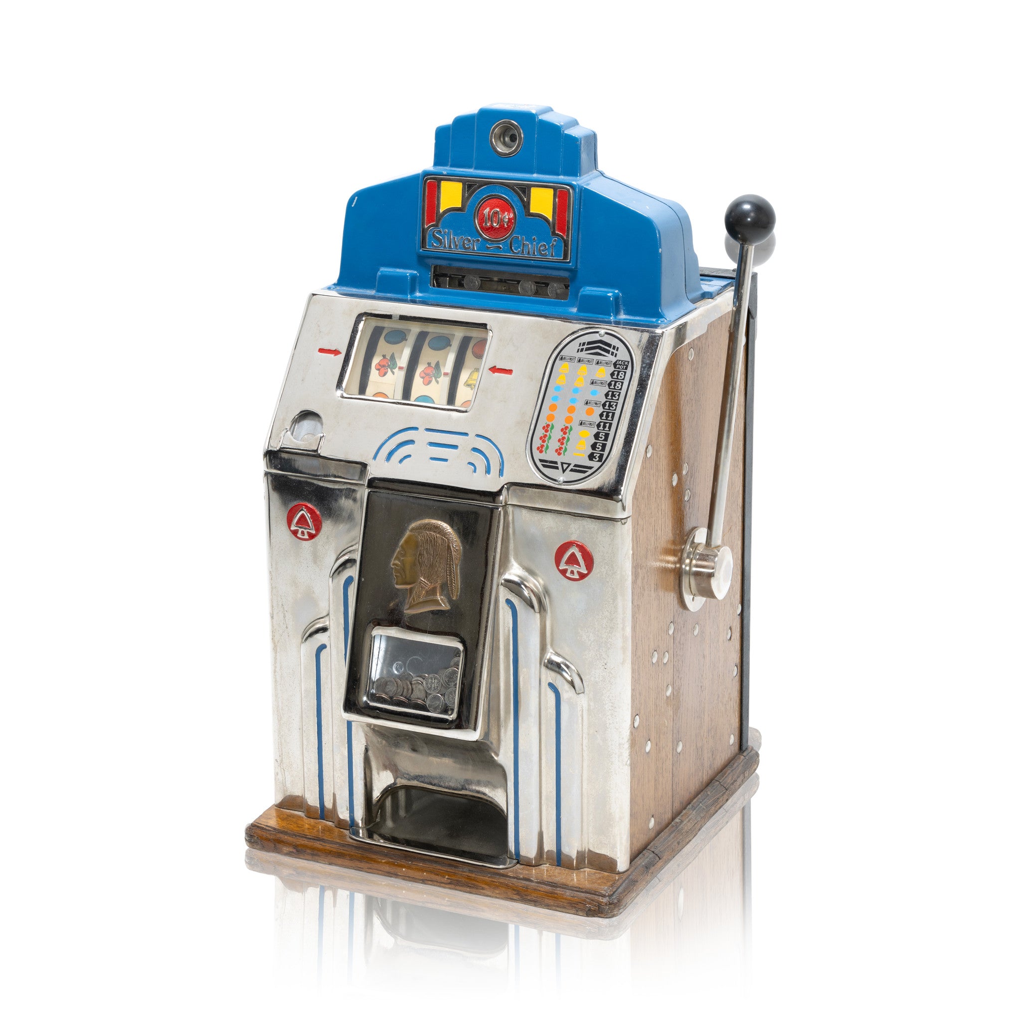 O.D. Jennings Silver Chief Slot Machine — Cisco's Gallery