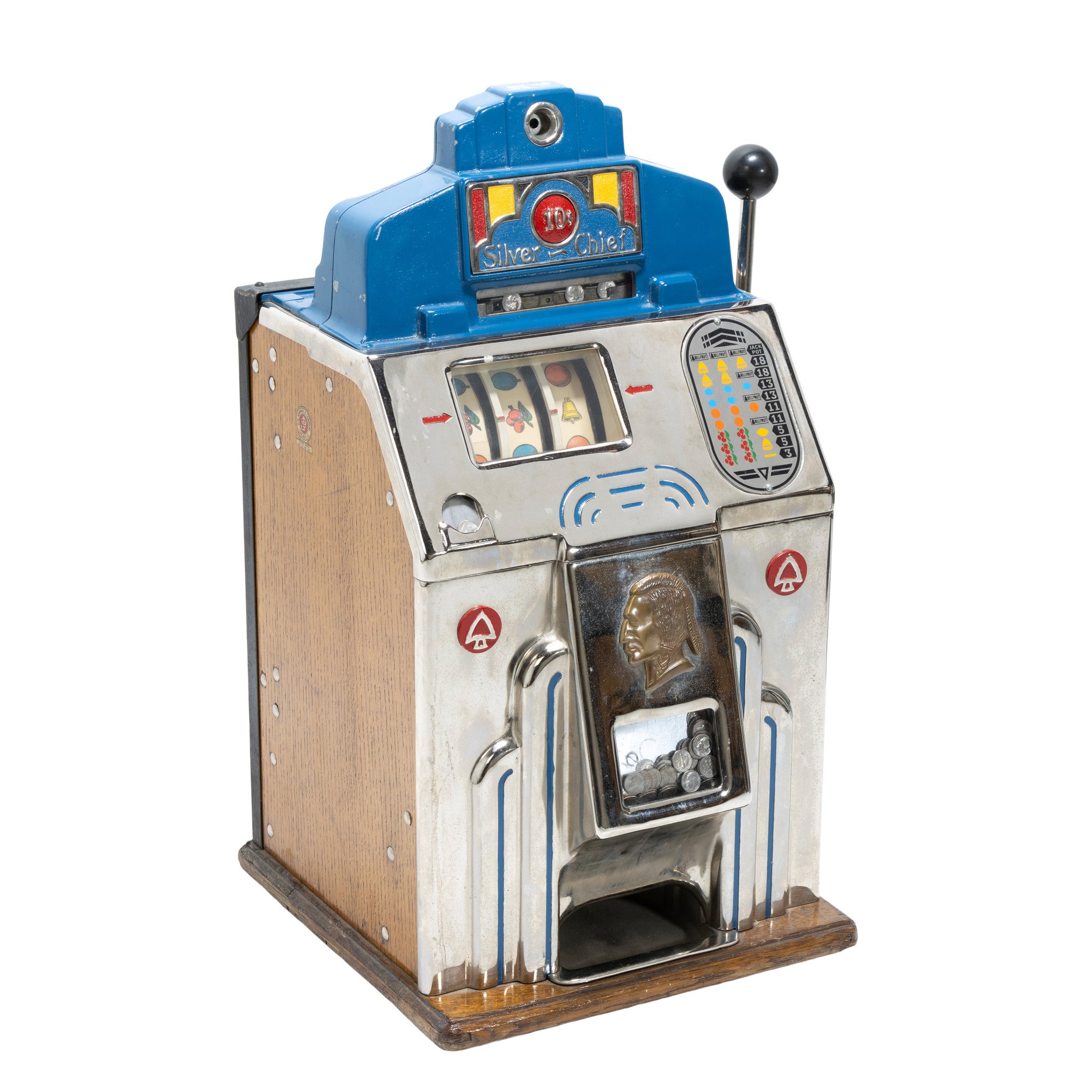 O.D. Jennings Silver Chief Slot Machine