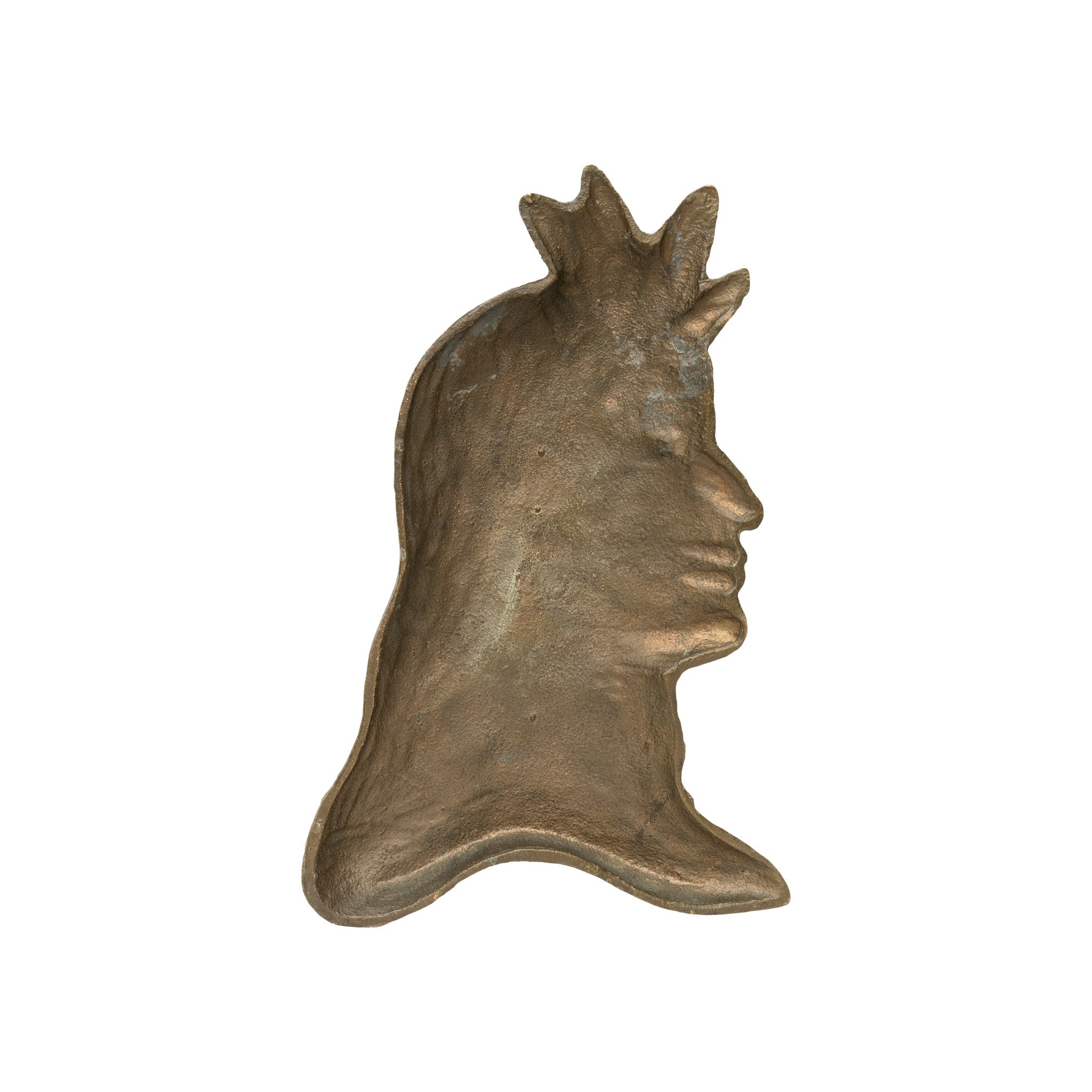 Indian Chief Bronze Plaque