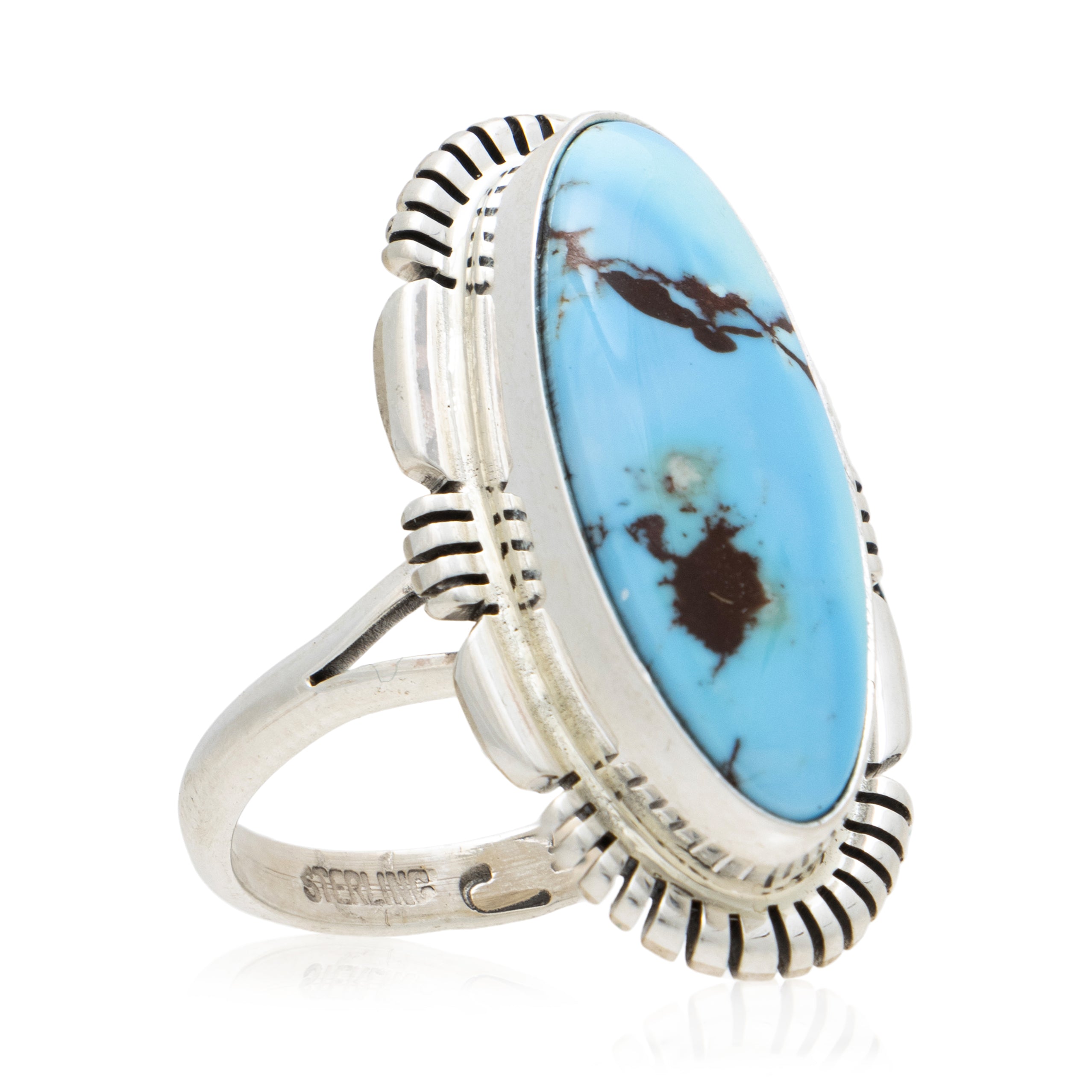 Navajo Golden Hill Turquoise Ring, Jewelry, Ring, Native