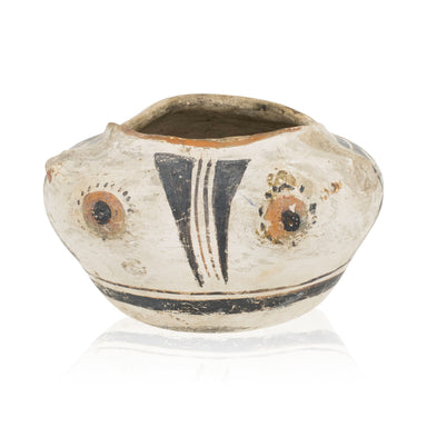 Hopi Pueblo Effigy Bowl, Native, Pottery, 
