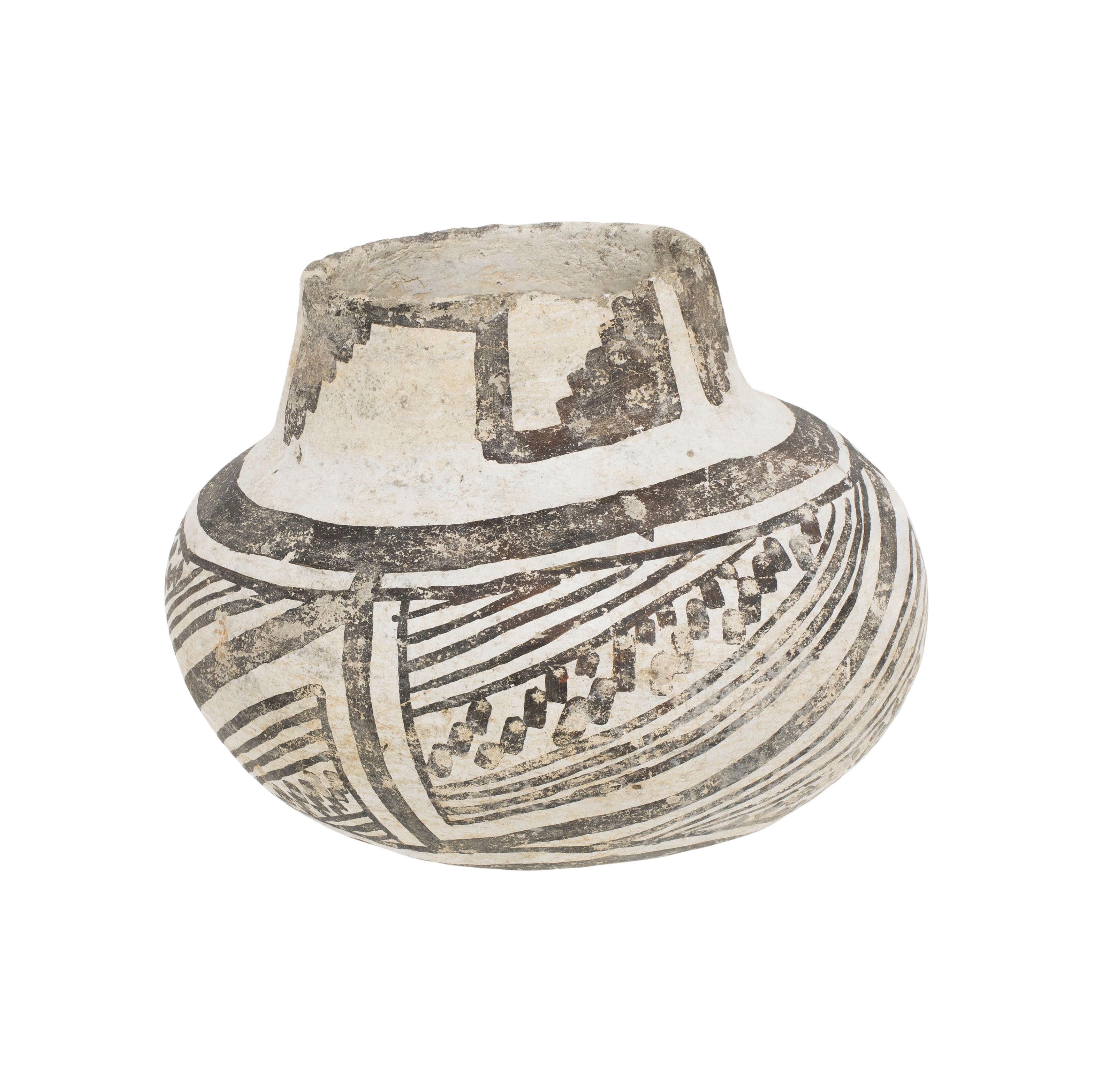 Anasazi Snowflake Pottery Jar